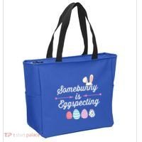 Some Bunny Easter Pregnancy Announcet For Expecting Mom Great Gift Tote Bag thumb 2