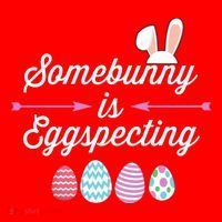 Some Bunny Easter Pregnancy Announcet For Expecting Mom Great Gift Santa Hat thumb 1