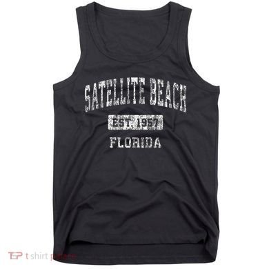 Satellite Beach Florida Fl Vintage Established Tank Top