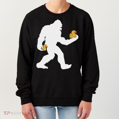 Sasquatch Big Foot Yetti Rubber Duck Women's Sweatshirt