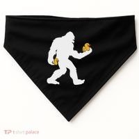 Sasquatch Big Foot Yetti Rubber Duck USA-Made Doggie Bandana thumb 0
