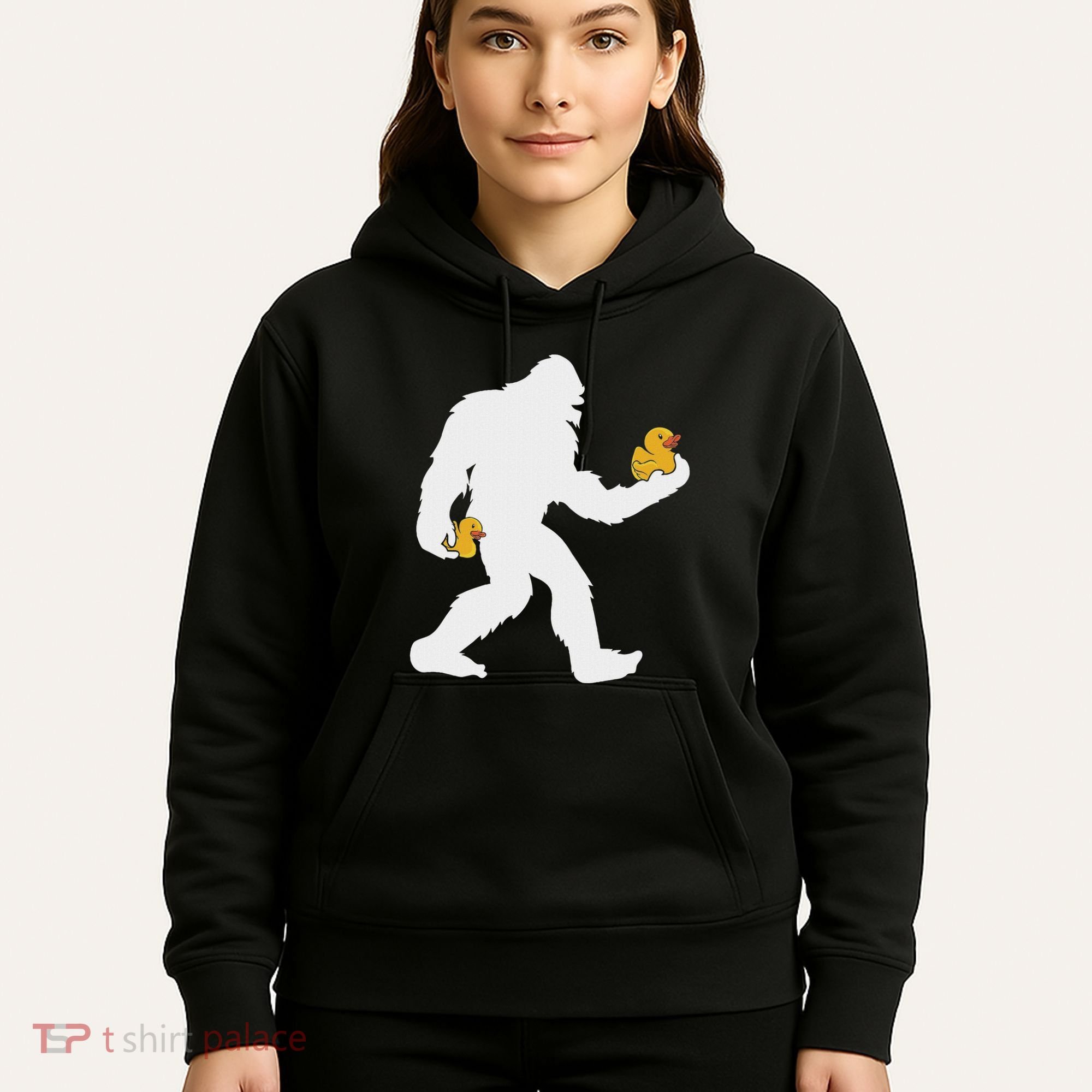 Sasquatch Big Foot Yetti Rubber Duck Hoodie