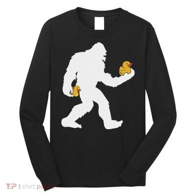 Sasquatch Big Foot Yetti Rubber Duck Long Sleeve Shirt
