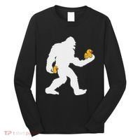 Sasquatch Big Foot Yetti Rubber Duck Long Sleeve Shirt thumb 0
