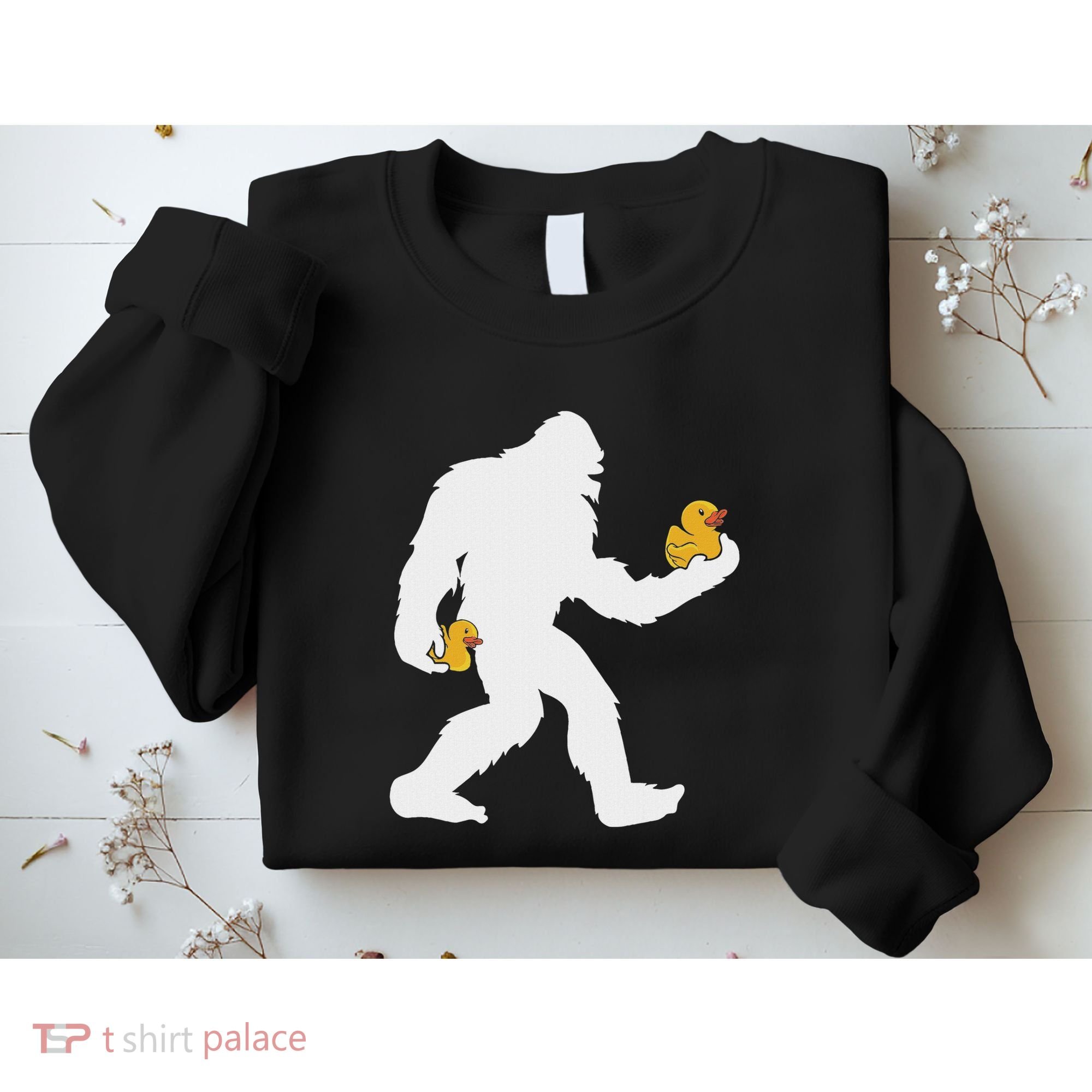 Sasquatch Big Foot Yetti Rubber Duck Sweatshirt