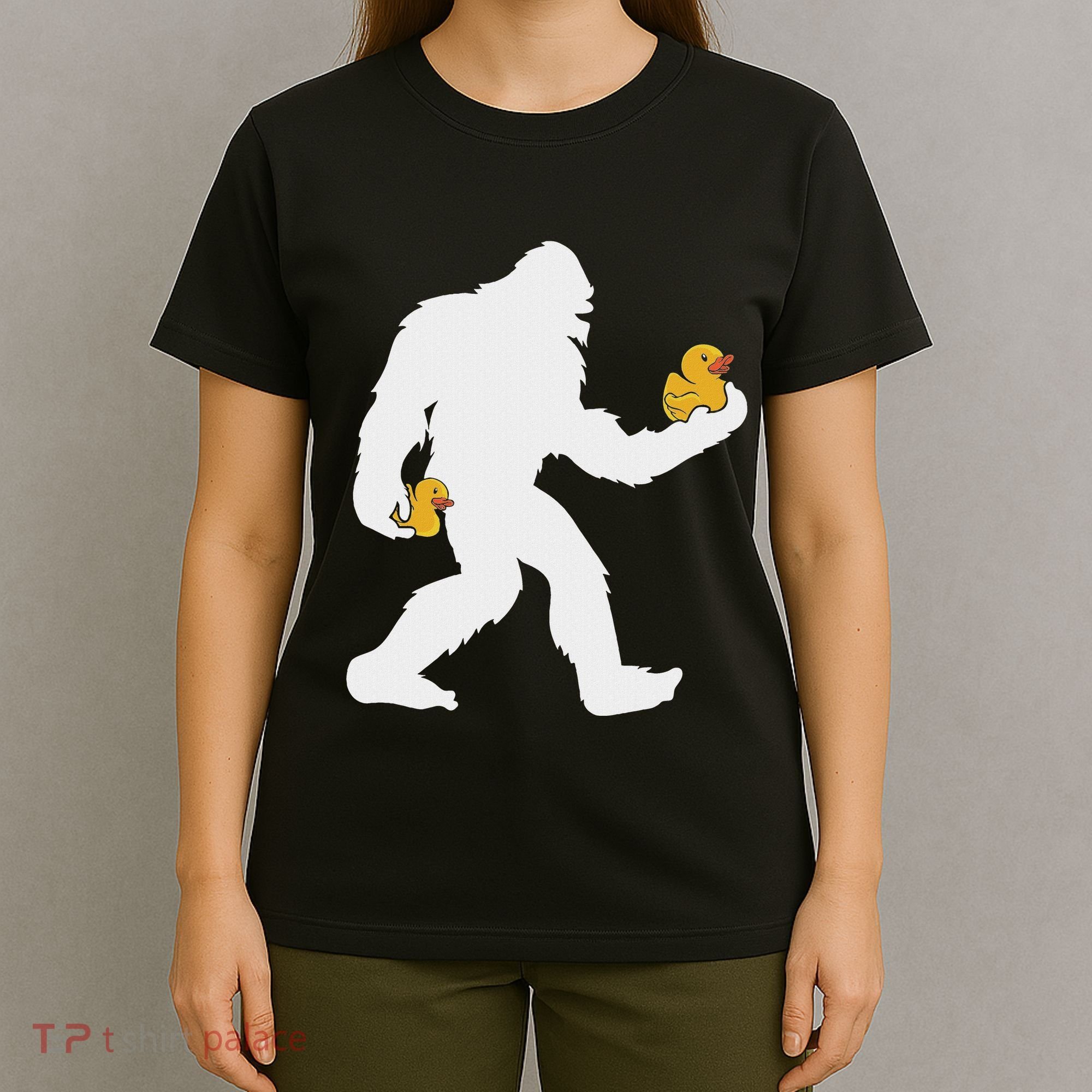 Sasquatch Big Foot Yetti Rubber Duck T-Shirt