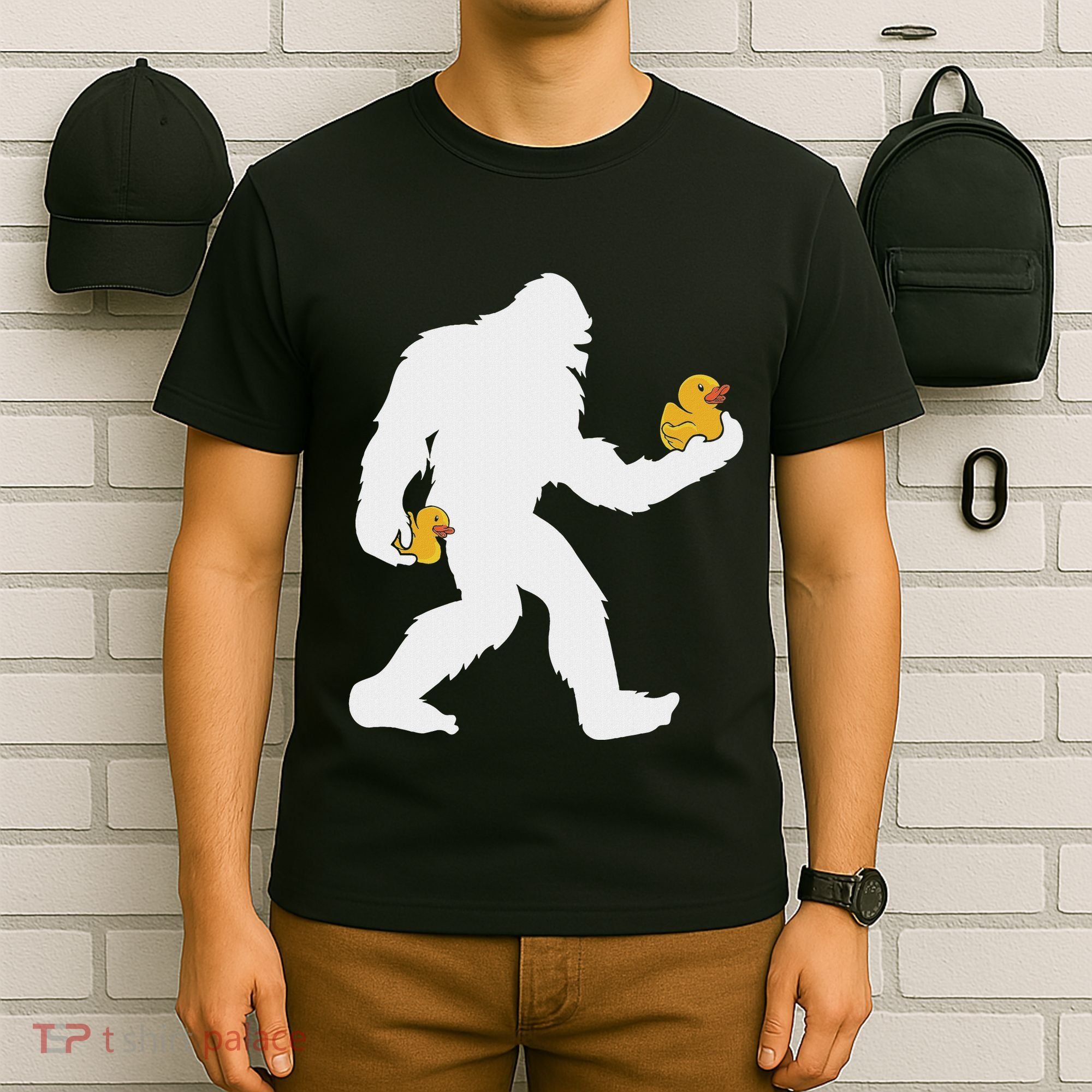 Sasquatch Big Foot Yetti Rubber Duck T-Shirt