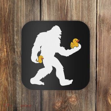 Sasquatch Big Foot Yetti Rubber Duck Coaster