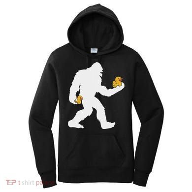 Sasquatch Big Foot Yetti Rubber Duck Women's Hoodie