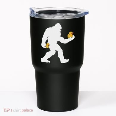 Sasquatch Big Foot Yetti Rubber Duck Tumbler