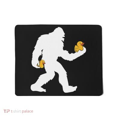 Sasquatch Big Foot Yetti Rubber Duck Mousepad