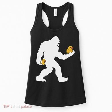 Sasquatch Big Foot Yetti Rubber Duck Women's Tank Top