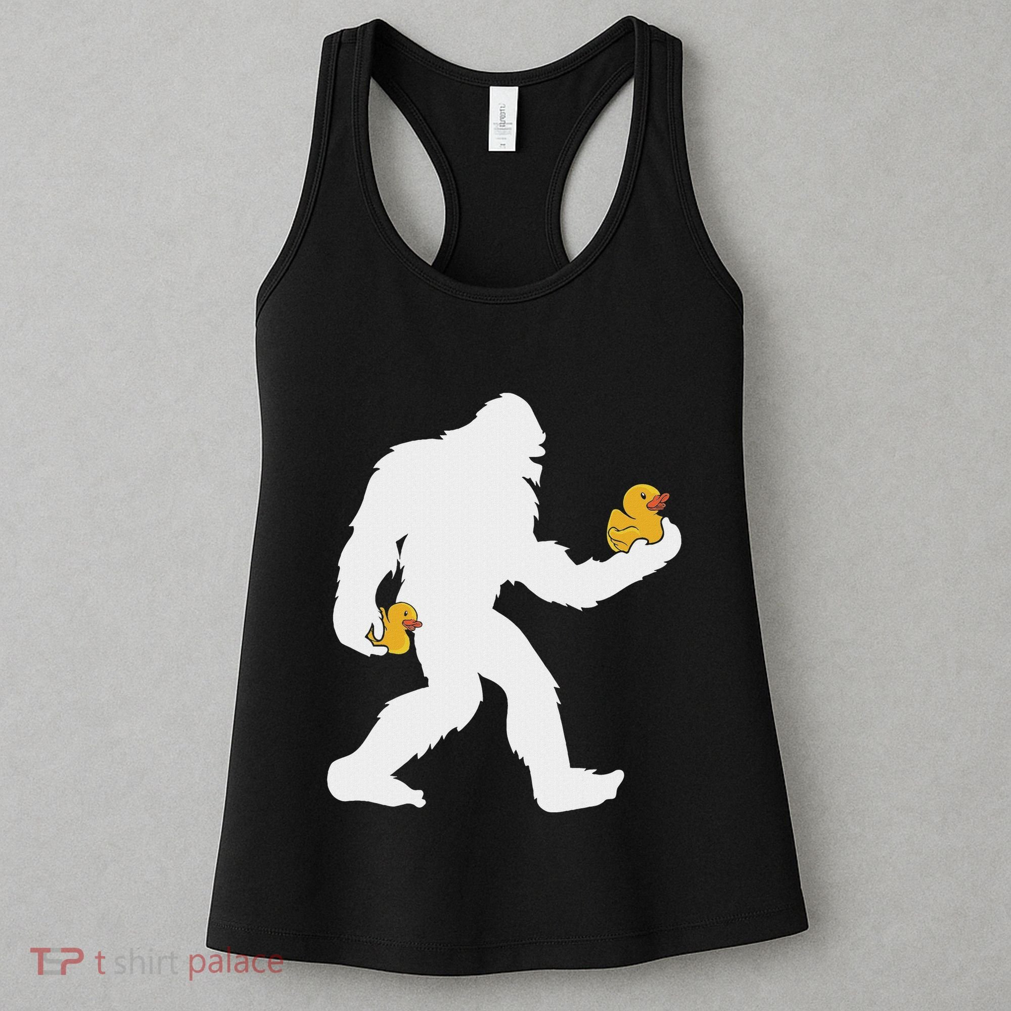 Sasquatch Big Foot Yetti Rubber Duck Women's Tank Top