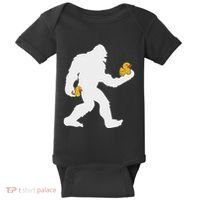 Sasquatch Big Foot Yetti Rubber Duck Baby Bodysuit thumb 0