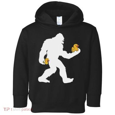 Sasquatch Big Foot Yetti Rubber Duck Toddler Hoodie