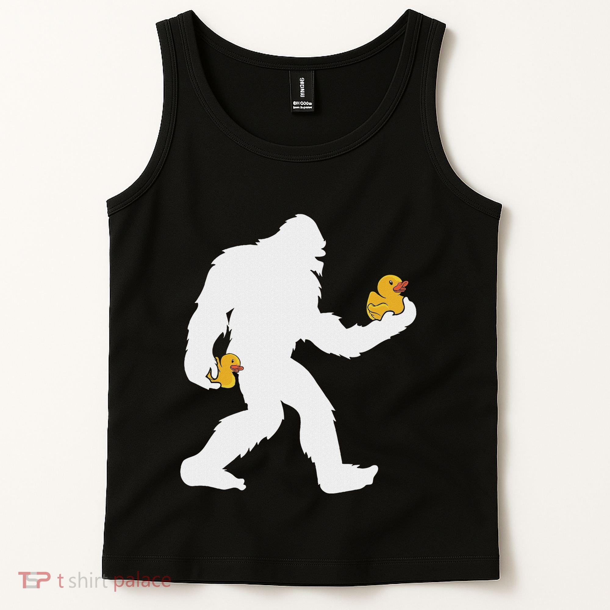Sasquatch Big Foot Yetti Rubber Duck Tank Top