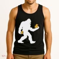 Sasquatch Big Foot Yetti Rubber Duck Tank Top thumb 3