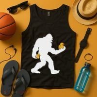 Sasquatch Big Foot Yetti Rubber Duck Tank Top thumb 4