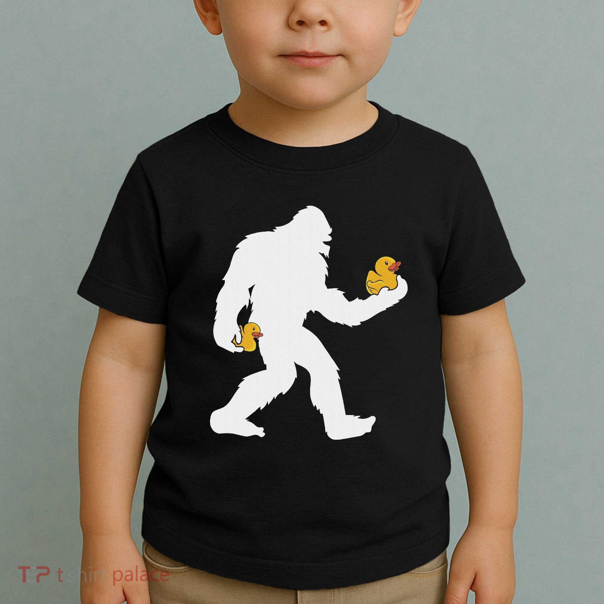 Sasquatch Big Foot Yetti Rubber Duck Toddler T-Shirt