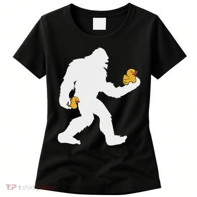 Sasquatch Big Foot Yetti Rubber Duck Women's T-Shirt