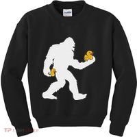 Sasquatch Big Foot Yetti Rubber Duck Kids Sweatshirt thumb 0