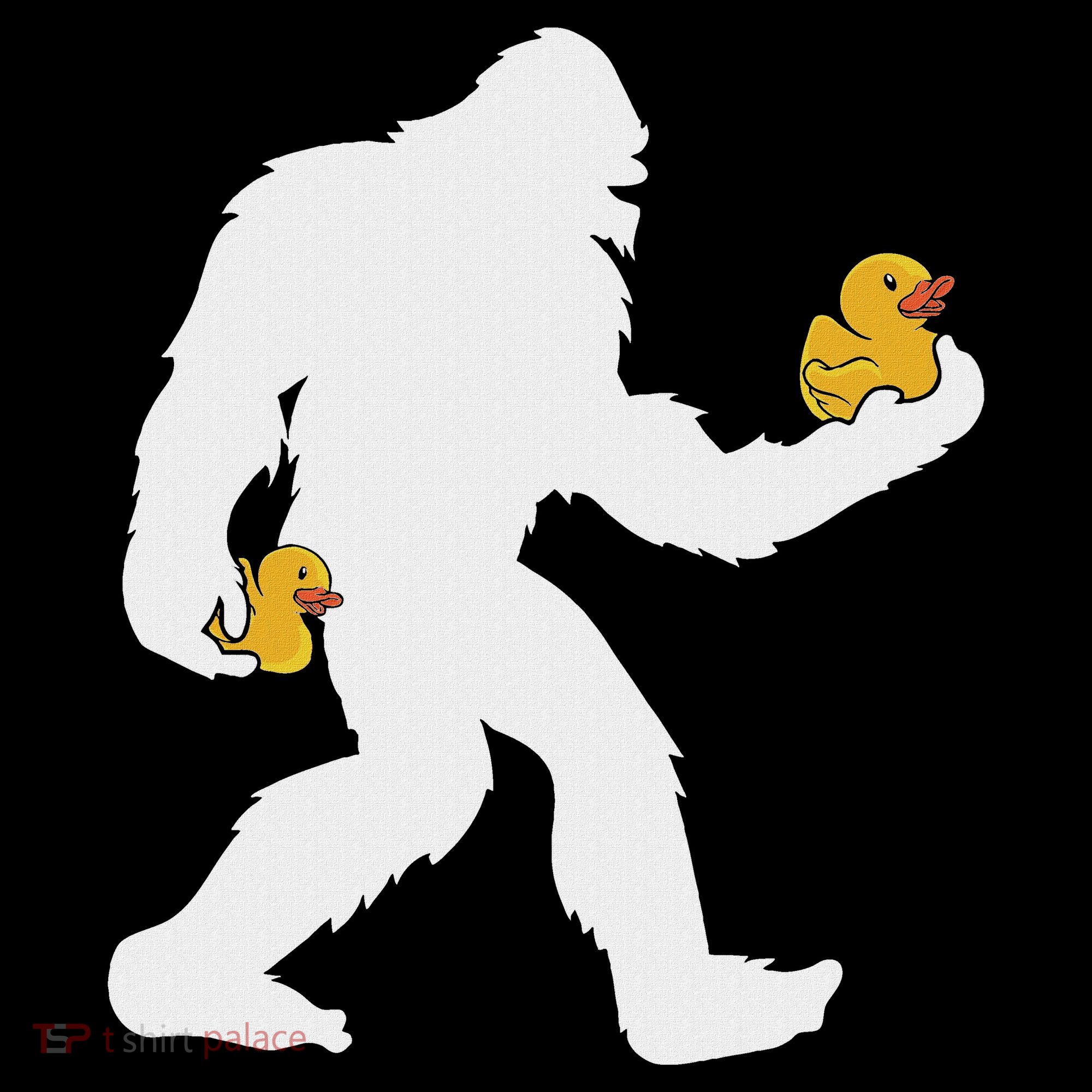 Sasquatch Big Foot Yetti Rubber Duck Kids Sweatshirt