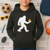 Sasquatch Big Foot Yetti Rubber Duck Kids Hoodie thumb 2
