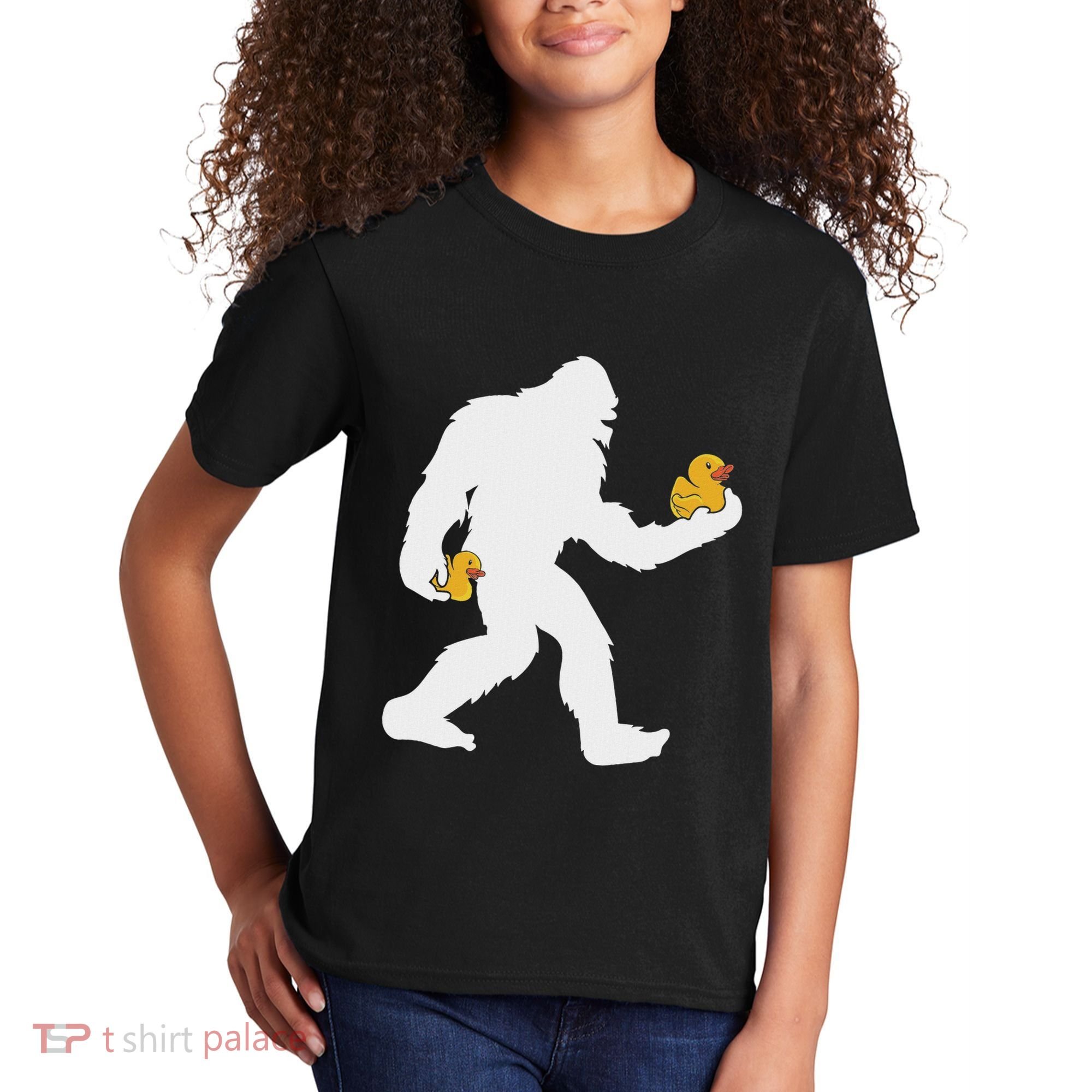 Sasquatch Big Foot Yetti Rubber Duck Kids T-Shirt