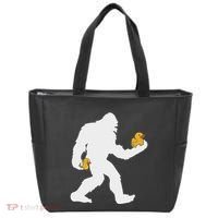 Sasquatch Big Foot Yetti Rubber Duck Tote Bag thumb 0