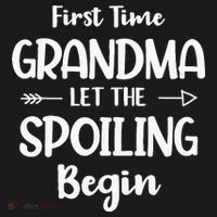 Spoiling Begin Funny Grandmother Novelty First Time Grandma Apron thumb 3