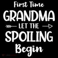 Spoiling Begin Funny Grandmother Novelty First Time Grandma Women's Hoodie thumb 2