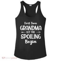 Spoiling Begin Funny Grandmother Novelty First Time Grandma Ladies PosiCharge Competitor Racerback Tank thumb 0