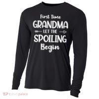 Spoiling Begin Funny Grandmother Novelty First Time Grandma Cooling Performance Long Sleeve Crew thumb 0