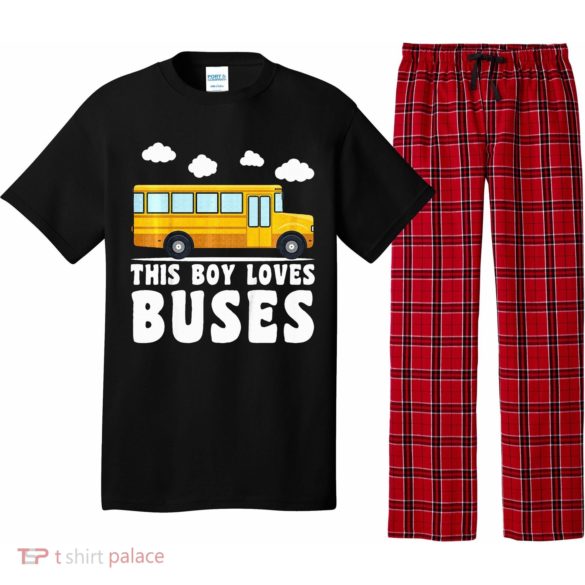 School Bus Funny Bus Lover This loves Buses Pajama Set