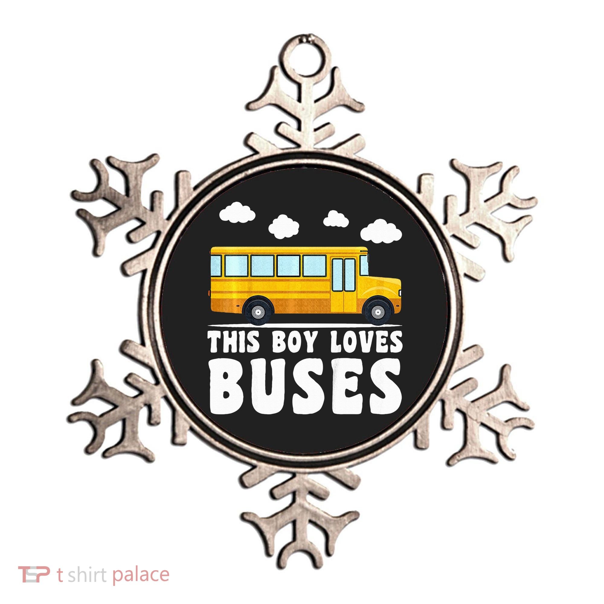 School Bus Funny Bus Lover This loves Buses Ornament