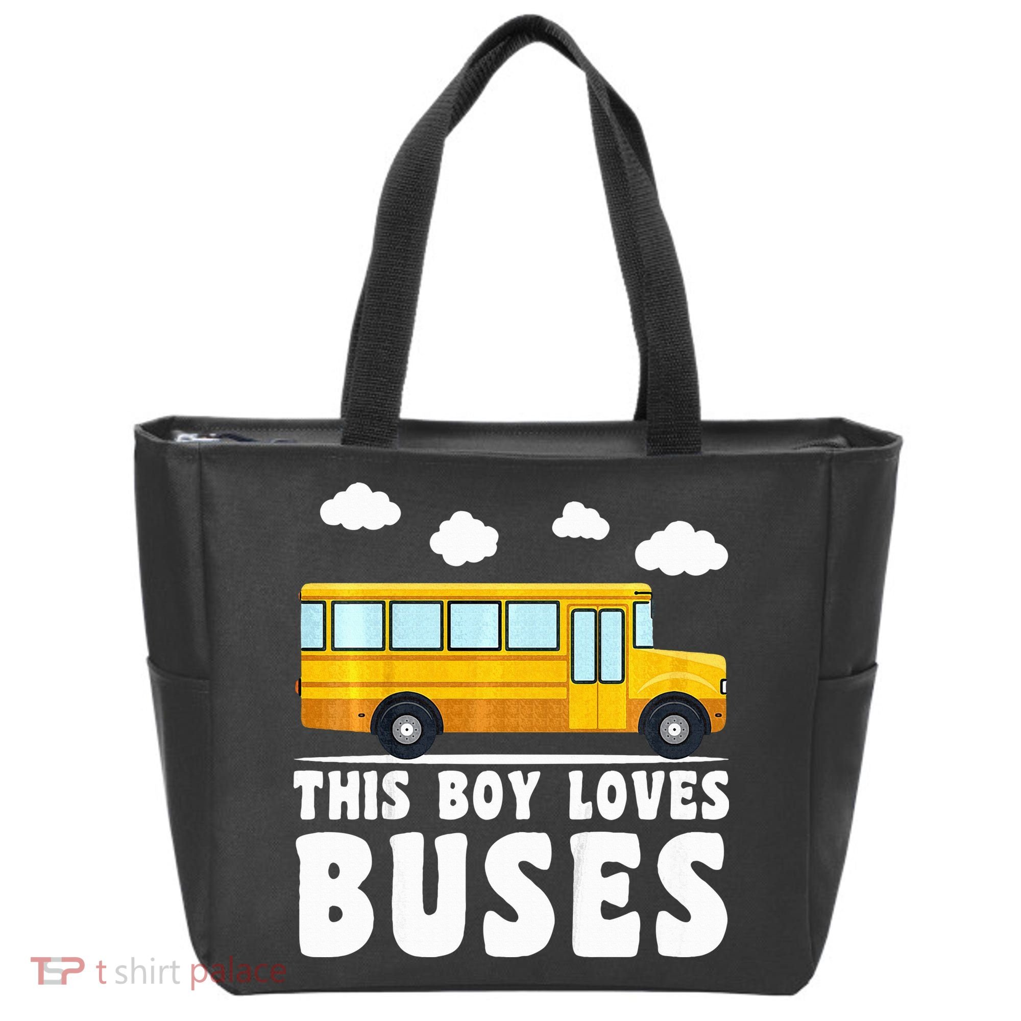 School Bus Funny Bus Lover This loves Buses Tote Bag
