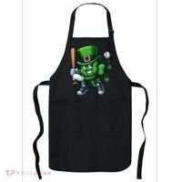 Shamrock Baseball Funny St Patricks Day Apron thumb 0