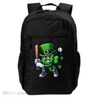 Shamrock Baseball Funny St Patricks Day Backpack thumb 0