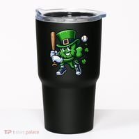 Shamrock Baseball Funny St Patricks Day Tumbler thumb 0
