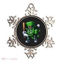 Shamrock Baseball Funny St Patricks Day Ornament thumb 0