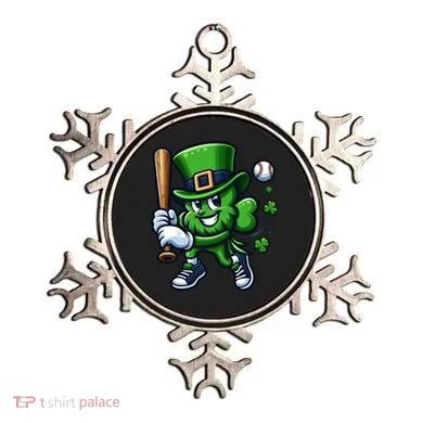 Shamrock Baseball Funny St Patricks Day Ornament