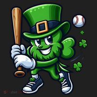 Shamrock Baseball Funny St Patricks Day Hat thumb 2