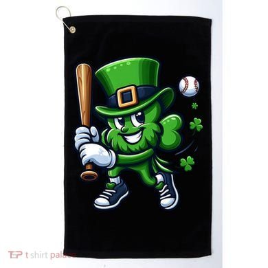 Shamrock Baseball Funny St Patricks Day Golf Towel