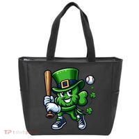 Shamrock Baseball Funny St Patricks Day Tote Bag thumb 0