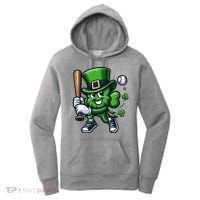 Shamrock Baseball Funny St Patricks Day Women's Hoodie thumb 0