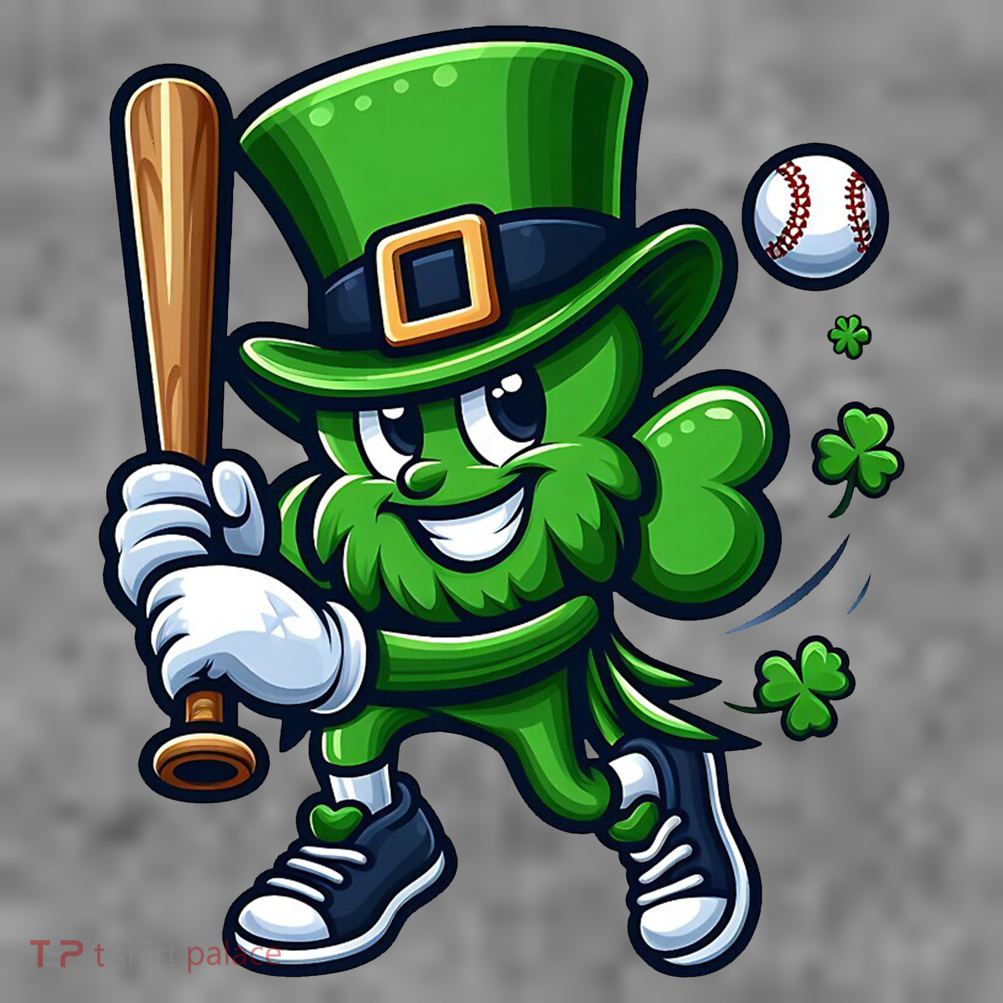 Shamrock Baseball Funny St Patricks Day Toddler Hoodie