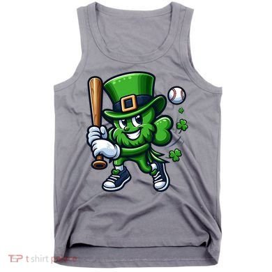 Shamrock Baseball Funny St Patricks Day Tank Top
