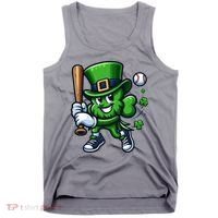 Shamrock Baseball Funny St Patricks Day Tank Top thumb 0