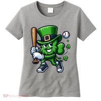 Shamrock Baseball Funny St Patricks Day Women's T-Shirt thumb 0