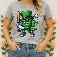 Shamrock Baseball Funny St Patricks Day Women's T-Shirt thumb 2